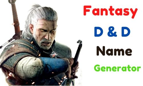 Fantasy Name Generator DND