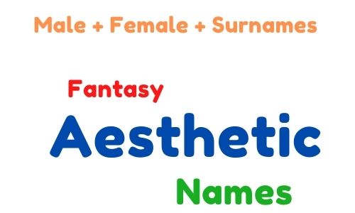 aesthetic names