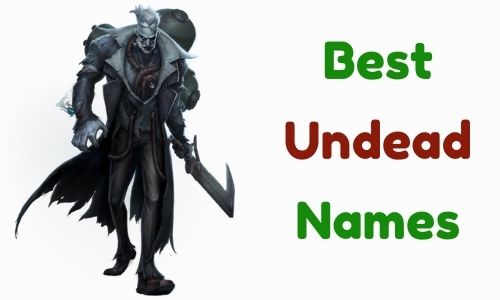 Best Undead Names