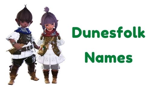 Dunesfolk Names