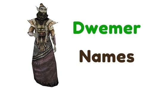 Dwemer Names