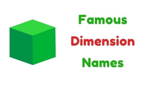 Famous Dimension Names