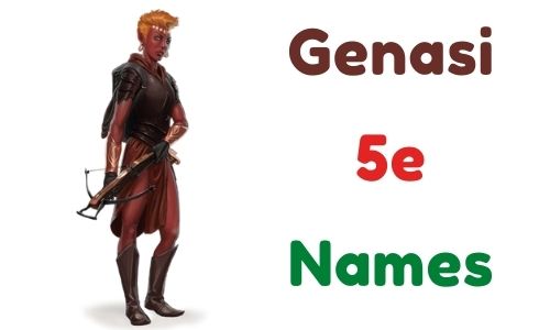 Genasi 5e Names