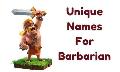 Unique Names For Barbarian