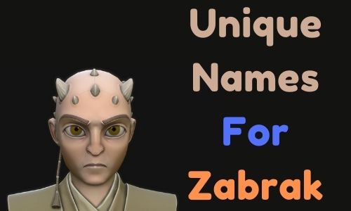 Unique Names For Zabrak