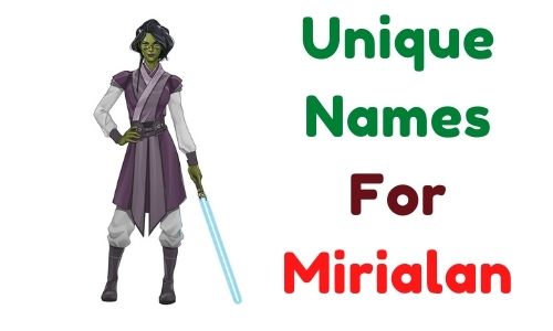 unique names for Mirialan