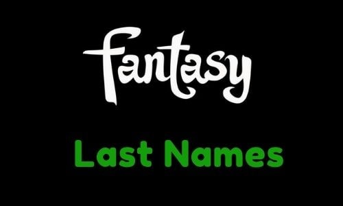 Fantasy Last Names