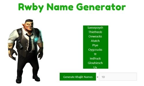 Rwby Name Generator