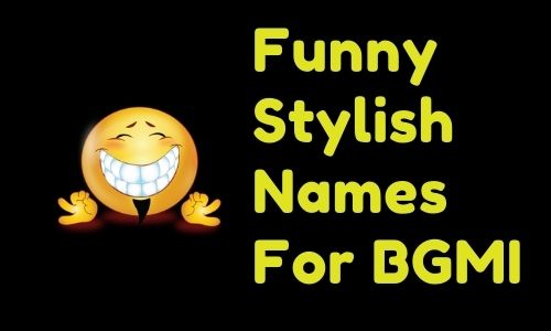 Funny Stylish Names For BGMI