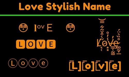 my love friend stylish name